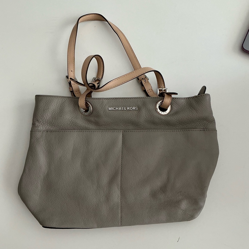 Michael Kors Taupe Leather Tote